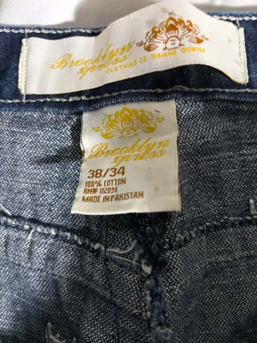 Brooklyn Xpress Clothing Co. Men's Embroidered Baggy Denim Jeans